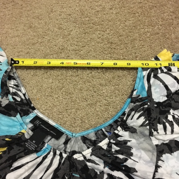 INC / Shirt Sleeveless / Blu Blk Gray wild Medium - Picture 7 of 8